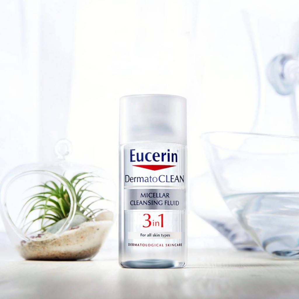 Eucerin Nước Tẩy Trang DermatoClean Micellar Cleansing Fluid 3 in 1 125ml