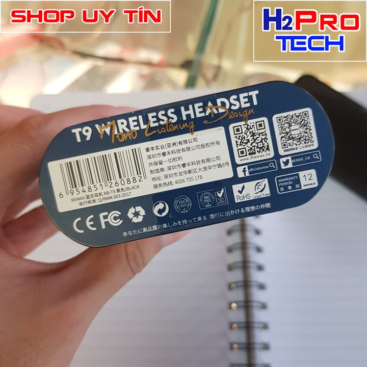 Tai nghe Bluetooth Remax RB-T9 có míc chính hãng