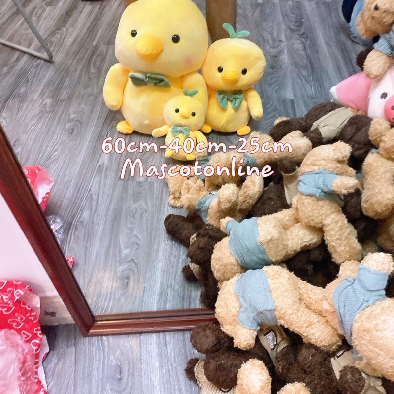 ⚡️GIÁ XƯỞNG⚡️THÚ NHỒI BÔNG GÀ VÀNG HOA MƠ⚡️GÀ VÀNG MINI CAO CẤP CHẤT LIỆU MINISO⚡️BÉ GÀ HOA MƠ⚡️