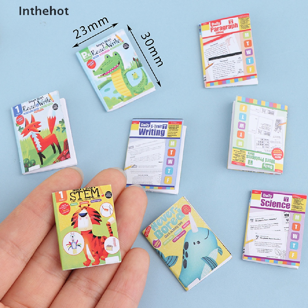 Bộ 4 Cuốn Sách Giấy Tỉ Lệ 1: 12 Dành Cho Nhà Búp Bê