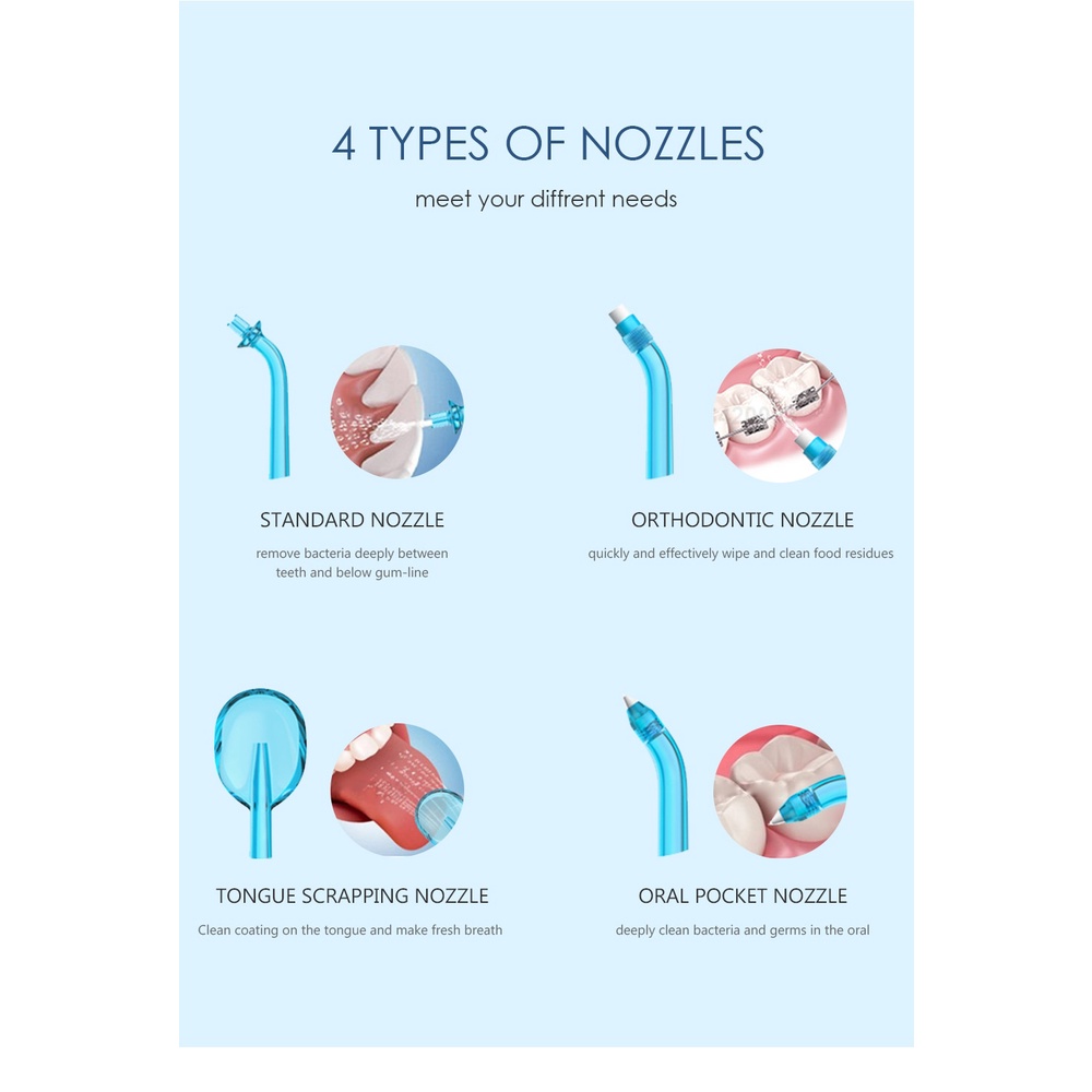 Soocas w3 Vòi Phun Nước Máy Bay Phản Lực Dạng Đầu Phun Thay Thế Cho Máy Hàn Điện Tử