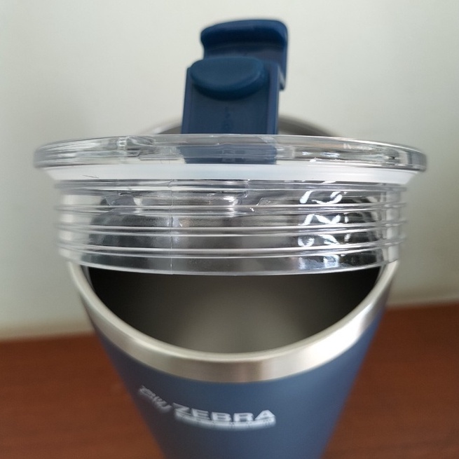 Ly giữ nhiệt inox zebra Thái Lan tặng kèm túi vải có quai đeo 580ml- 870ml - 112702 màu xanh navy