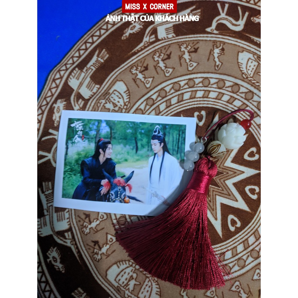 ORDER Ngọc bội /  Móc chìa khoá người giấy Trần Tình Lệnh The Untamed loại ngắn móc treo điện thoại PKMoc03
