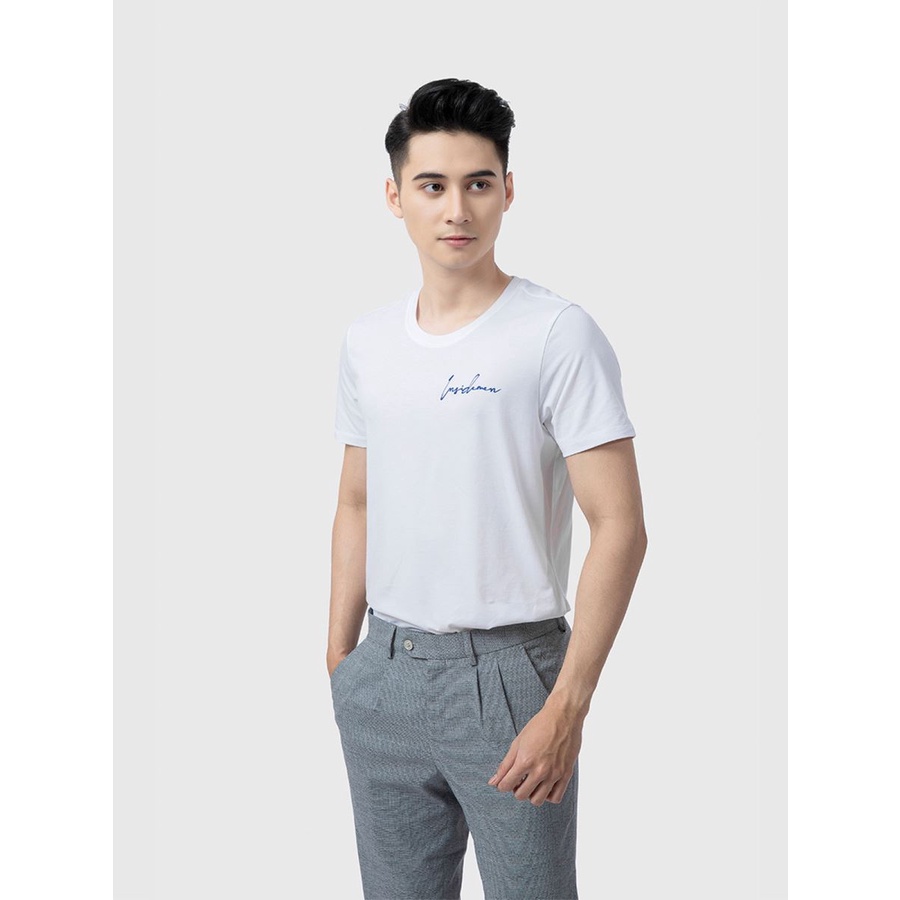 Áo thun nam INSIDEMEN tay ngắn in chữ kí cách điệu, chất vải mềm mại, thoáng mát- ITS007S1