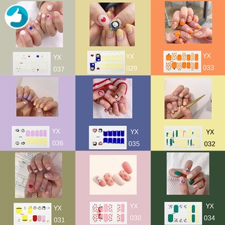 Set 14 Móng Tay Giả Họa Tiết Hoạt Hình Ốp