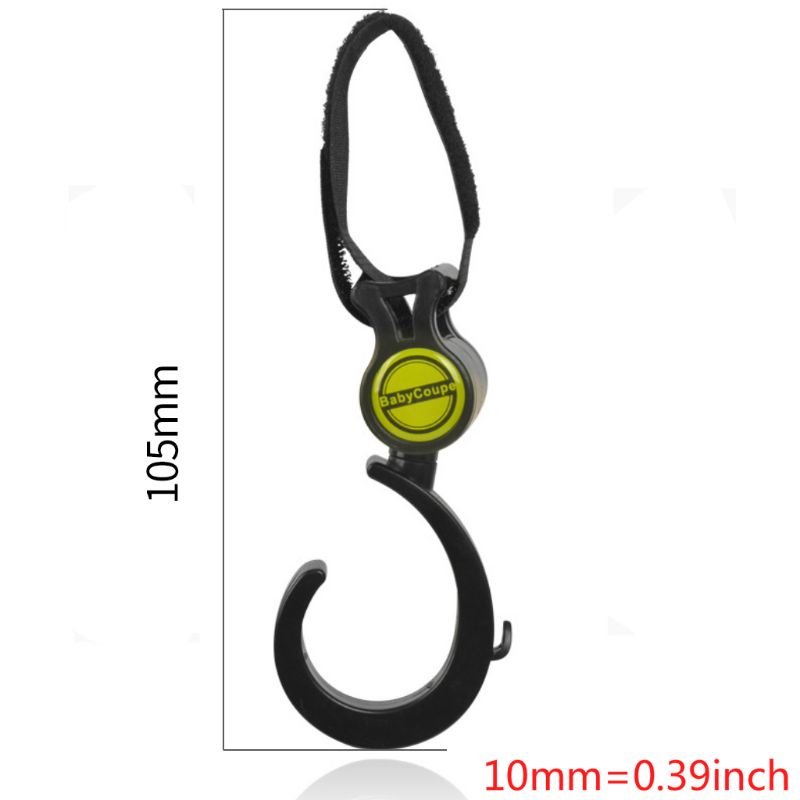 Móc Treo Đồ Gắn Xe Đẩy Em Bé Có Thể Xoay 360 Độ Tiện Dụng