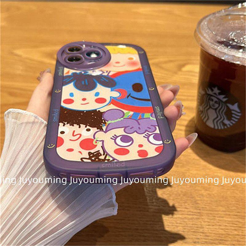 Ốp điện thoại hình Graffiti dễ thương thích hợp cho Iphone 14/ 13 pro 12/11 Xs / Max 7/ 8 Plus yl07