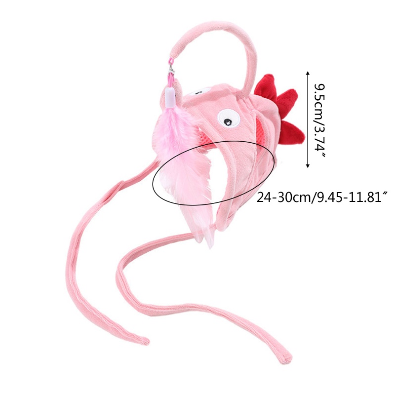 Mũ Mềm May Mắn Đính Tua Rua Cho Mèo