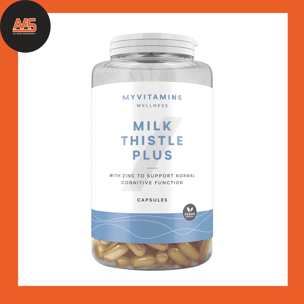 VITAMIN - MYVITAMINS - MILK THISTLE PLUS - 120 CAPSULES - Hỗ trợ bảo vệ gan giải độc gan - Từ Anh
