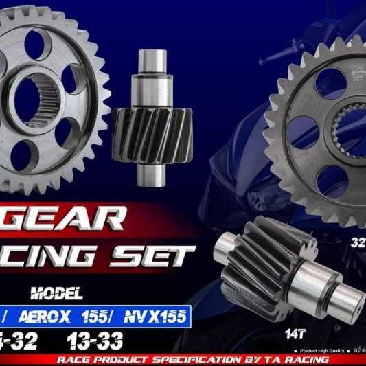Bộ nhông láp nồi độ TA Racing cho xe ga NVX 155 , N.MAX