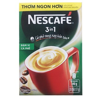 Cà Phê Hòa Tan 3 Trong 1 Đậm Đà Hài Hòa/ Đậm Vị Cà phê Nescafé Hộp 20 Gói X 17G