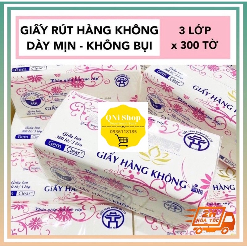 Khăn Giấy Rút, Khăn Ăn, Khăn Giấy Lụa 3 lớp x 400 tờ Mềm Mịn