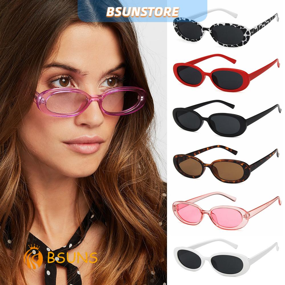 『BSUNS』 Retro Oval Sunglasses UV400 Fashion Shades Sunglasses for Women Sun Glasses Small Frame Polarized Vintage Eyewear