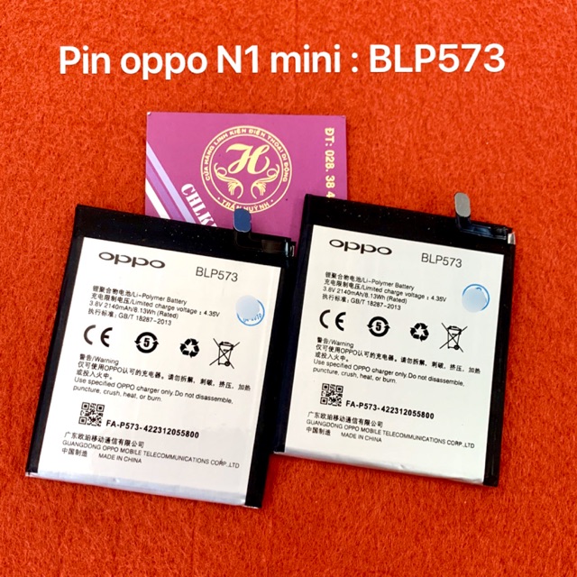 Pin oppo N1 mini BLP573 zin-mới 100%