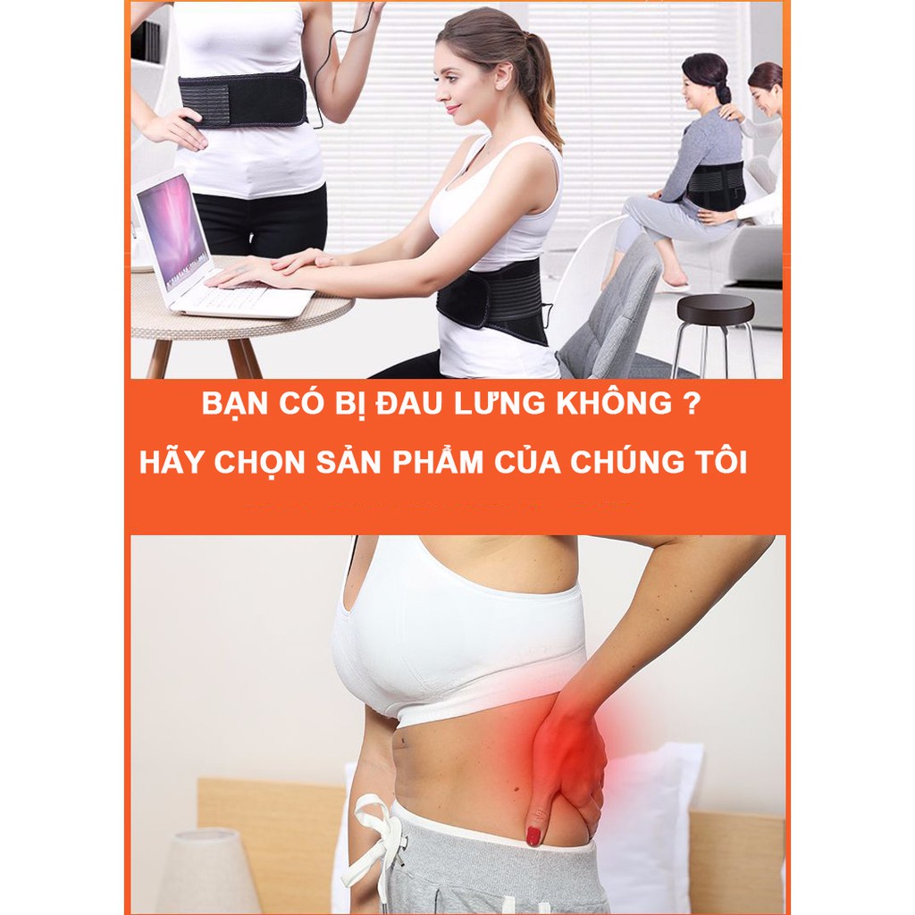Đai Khung Nắn Cột Sống Nhiệt Điện Kết Hợp Túi Thảo Mộc Điều Trị Hiệu Quả Đau Lưng - Thoái Hóa Cột Sống