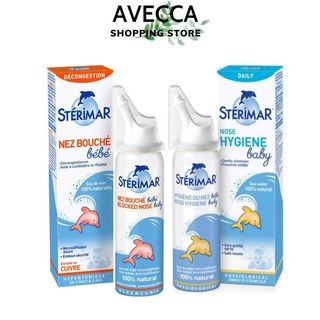 Dung Dịch Nước Muối Biển Xịt Mũi Giúp Làm Sạch, Chống Nghẹt Mũi Cho Trẻ Em Sterimar 50ml