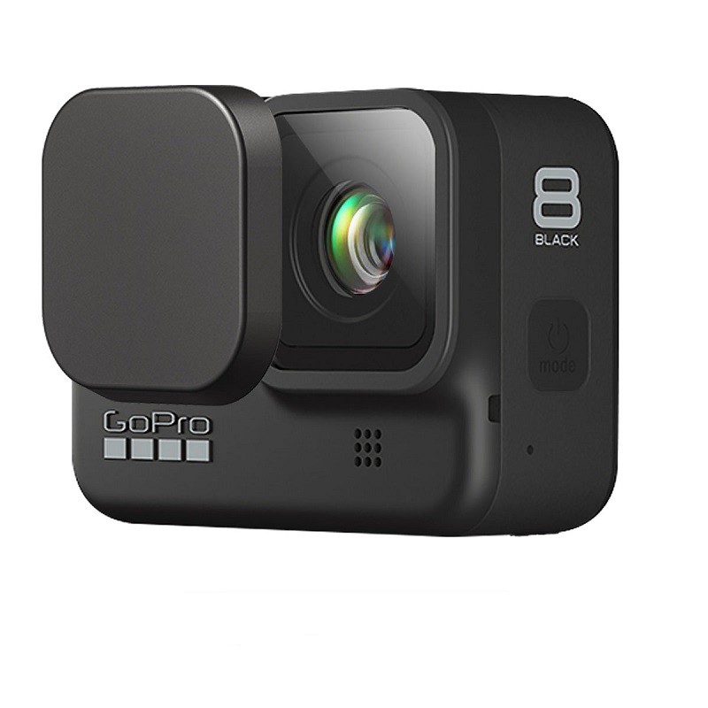 Nắp Silicon Lammcou Bảo Vệ Ống Kính Máy Ảnh Gopro Hero 8 7 6 5 Black