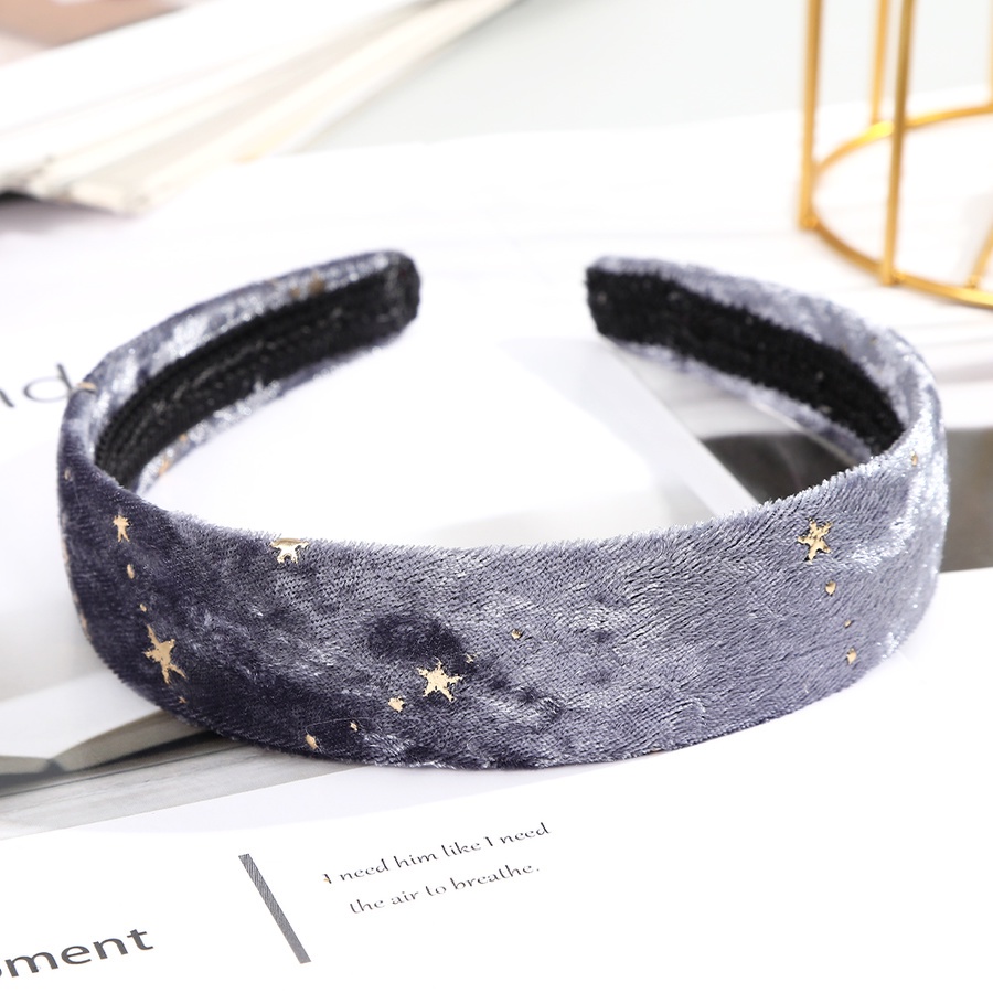 Băng đô nhung bản rộng màu sắc đơn giản phong cách Hàn Quốc cho nữ