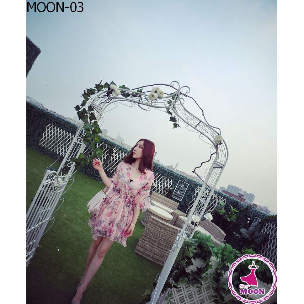 xả kho thanh lý VÁY MAXI HOA CỔ V TAY CHUÔNG (Hàng có sẵn) | BigBuy360 - bigbuy360.vn