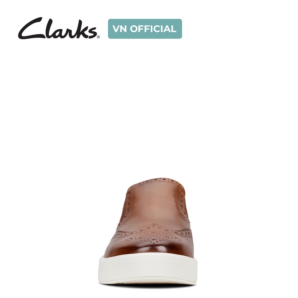 Giày sục nam CLARKS Helston Step màu da bò