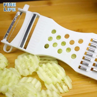 [12.24]PP+ Stainless Steel Large Multi-Functional Vegetable Cutter Five-in-One Peeler