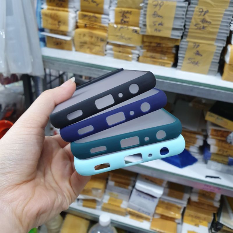 Ốp lưng Samsung A22 4G / M32 / M22 viền dẻo màu lưng nhám mờ bảo vệ camera