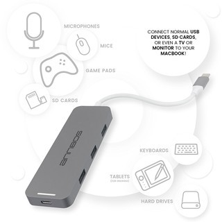 Cáp chuyển đổi đa năng USB-C Hub Type C Micro SD card reader hdmi 7 trong 1 cho MacBook Pro hiệu ANNBOS