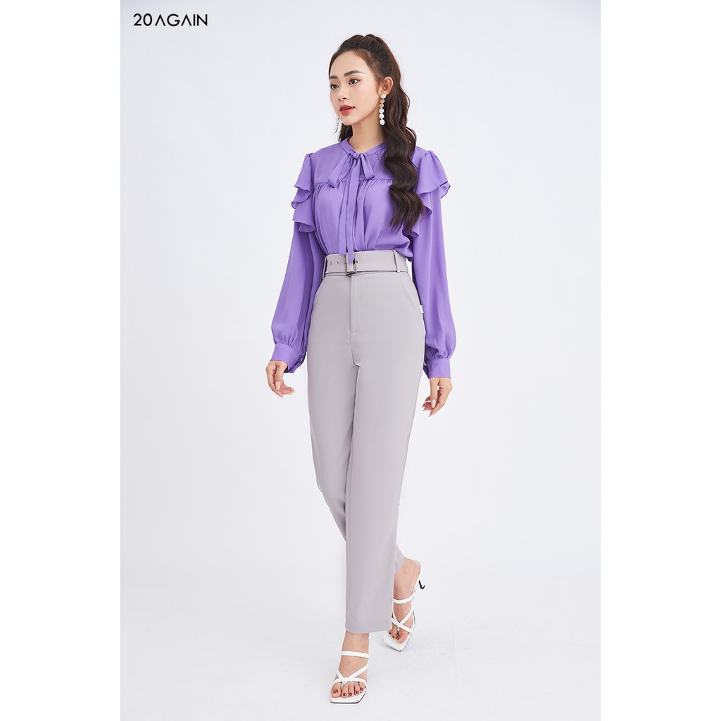 Quần âu hai túi chéo 20AGAIN QAA0553