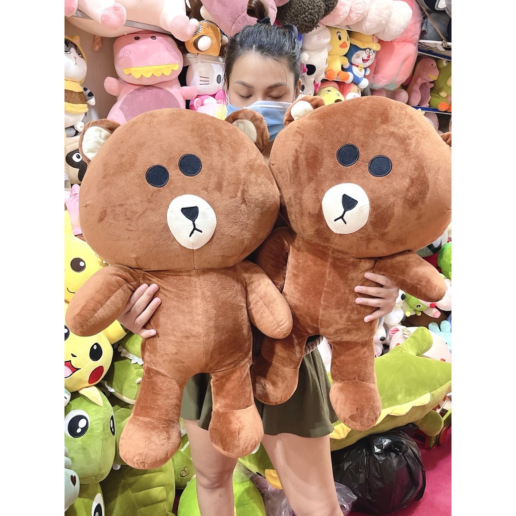[Ảnh thật chiều cao thực 65cm] Gấu Bông Brown