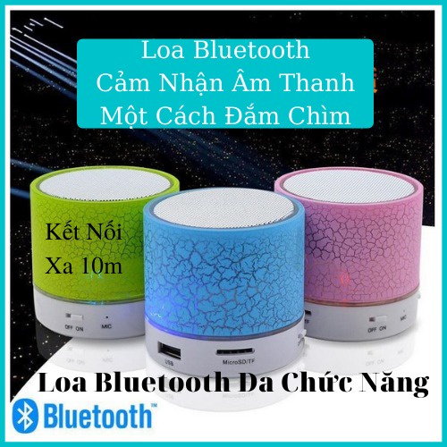 Loa bluetooth mini di động cầm tay A9 Có Đèn Led Nháy Theo Nhạc Cực Chất