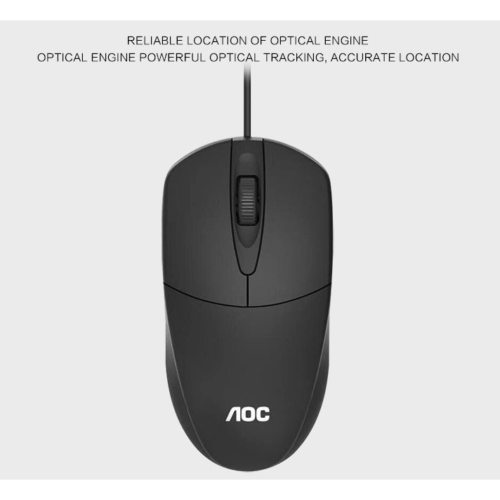 [XẢ KHO] COMBO bàn phím chuột có dây AOC KM160, nhựa chất lượng cao, bền bỉ | BigBuy360 - bigbuy360.vn