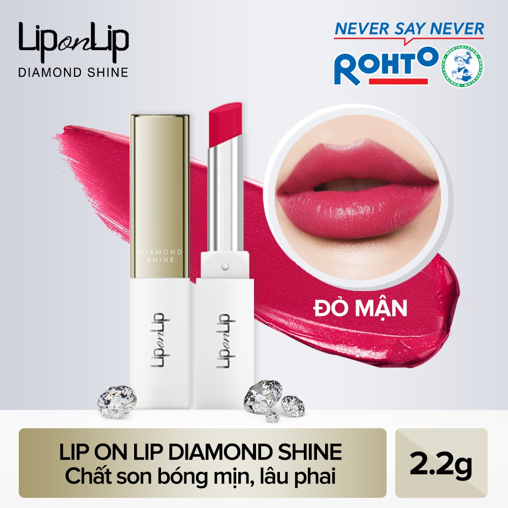 (Sale rẻ) Son nhũ trang điểm dưỡng tối ưu Lip On Lip Diamond Shine 2,2g