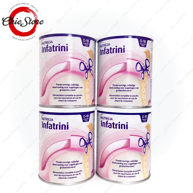 [VÔ ĐỊCH TĂNG CÂN] Sữa béo Infatrini 400g dành cho bé từ 0-18 tháng