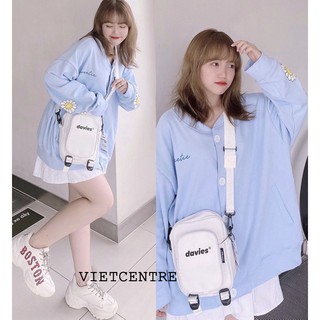 Áo Cardigan SWEETIE HOA CÚC Unisex Chất Nỉ Bông - VIETCENTRE