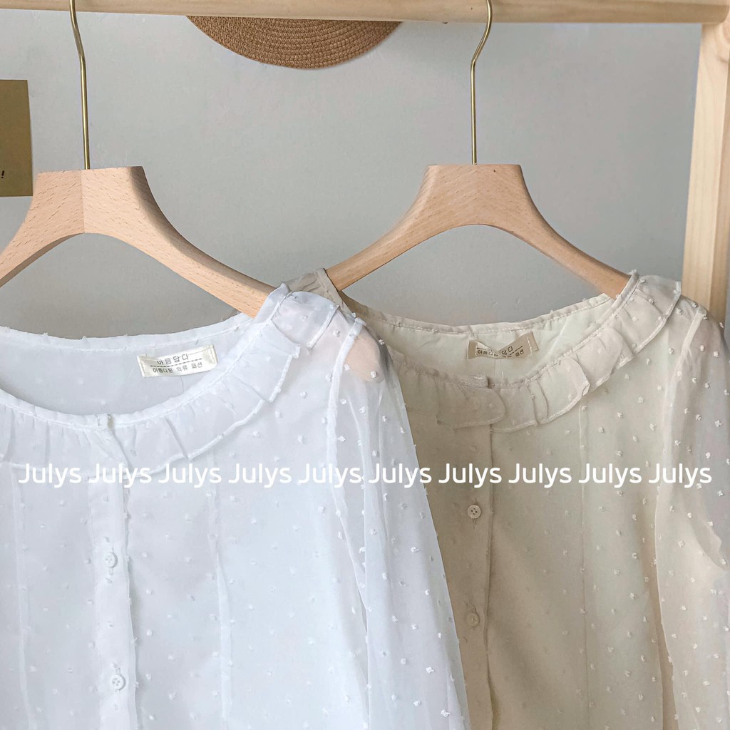 Áo babydoll voan bi ( ảnh thật/ hàng sẵn)