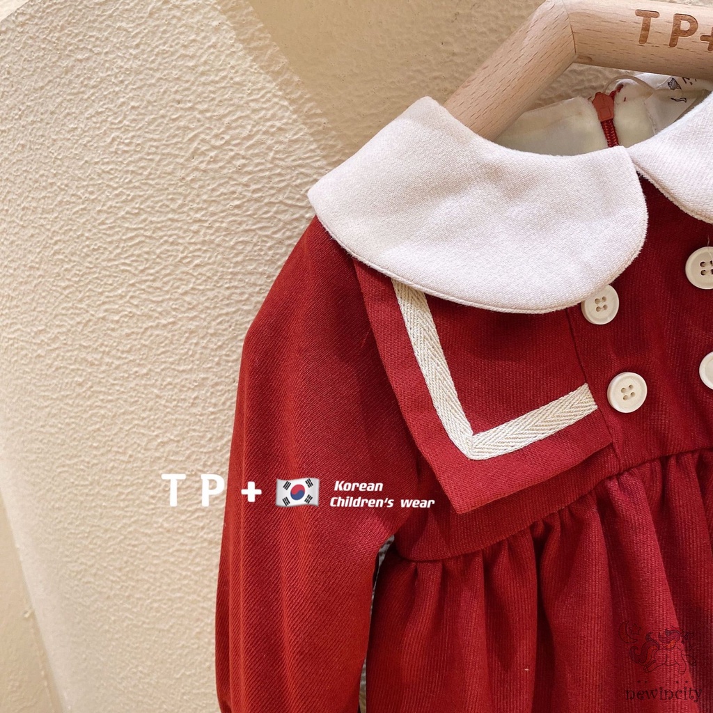 Đầm nhung thời trang thu đông hàn quốc dành cho bé gái