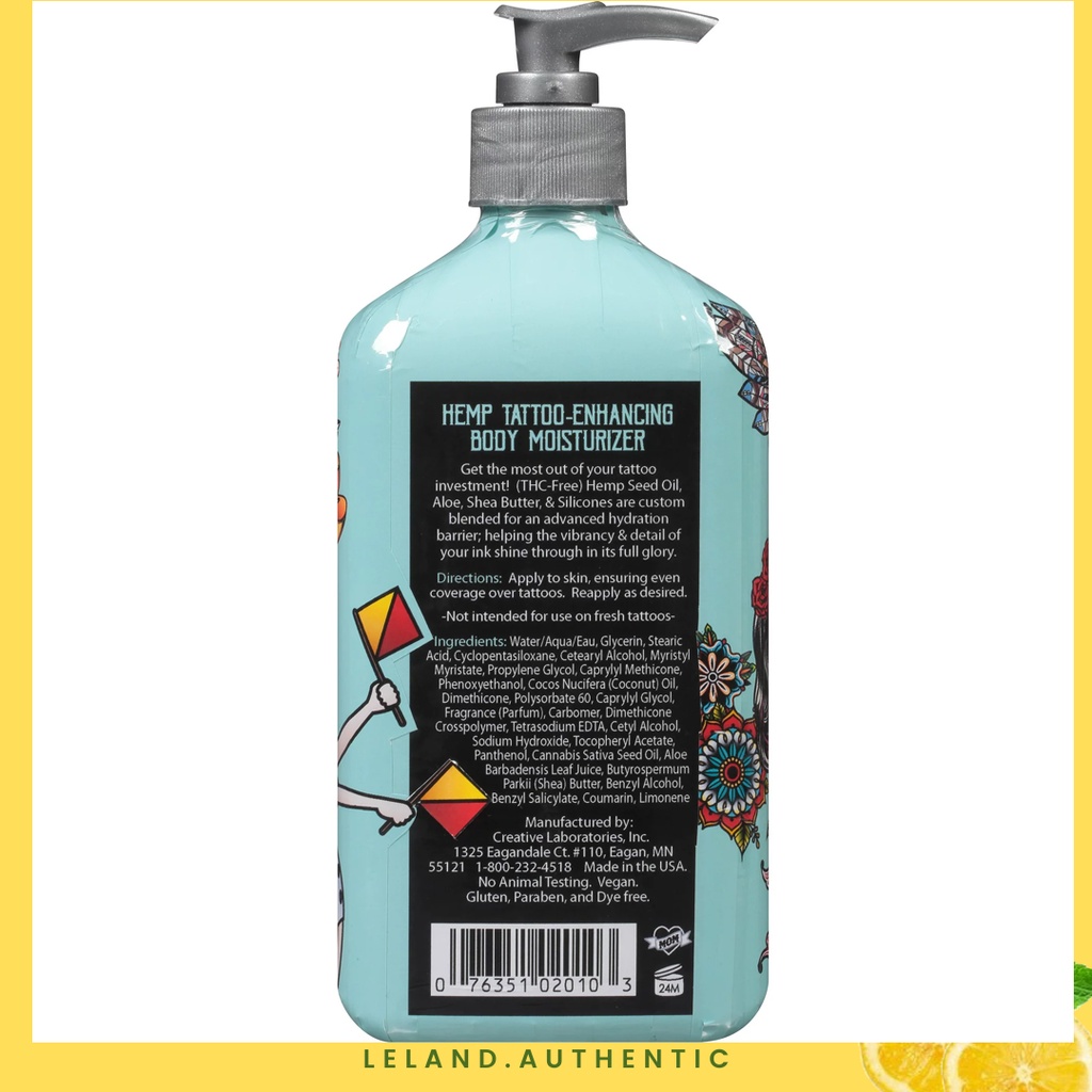 Leland - Kem dưỡng ẩm toàn thân cho da Malibu Tan Tattoo Enhancing Body Moisturizer 530ml