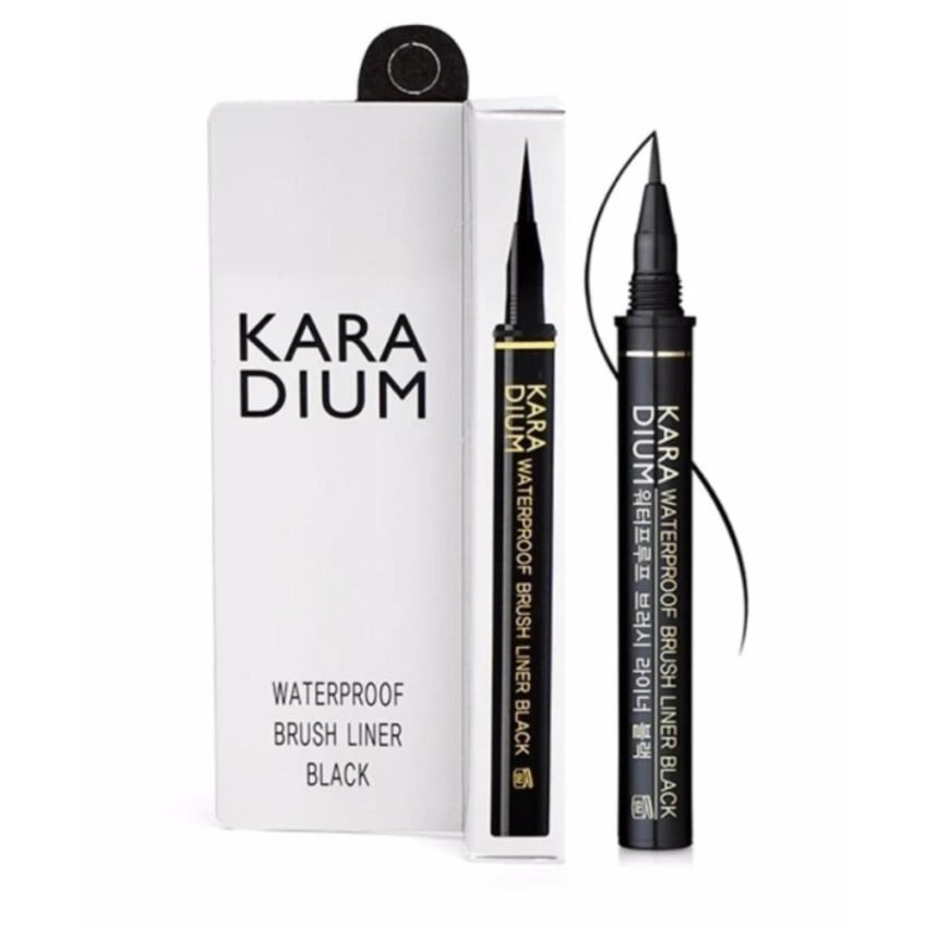 Kẻ mắt dạ không lem không trôi Karadium Waterproof Brush Liner Black