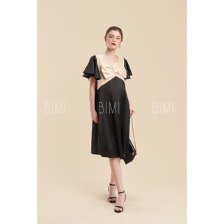 ĐẦM ĐEN MIX NƠ - BIMI