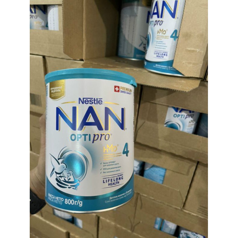 Sữa bột NAN nga đủ số 1,2,3, 4 hộp 800g/ 400g