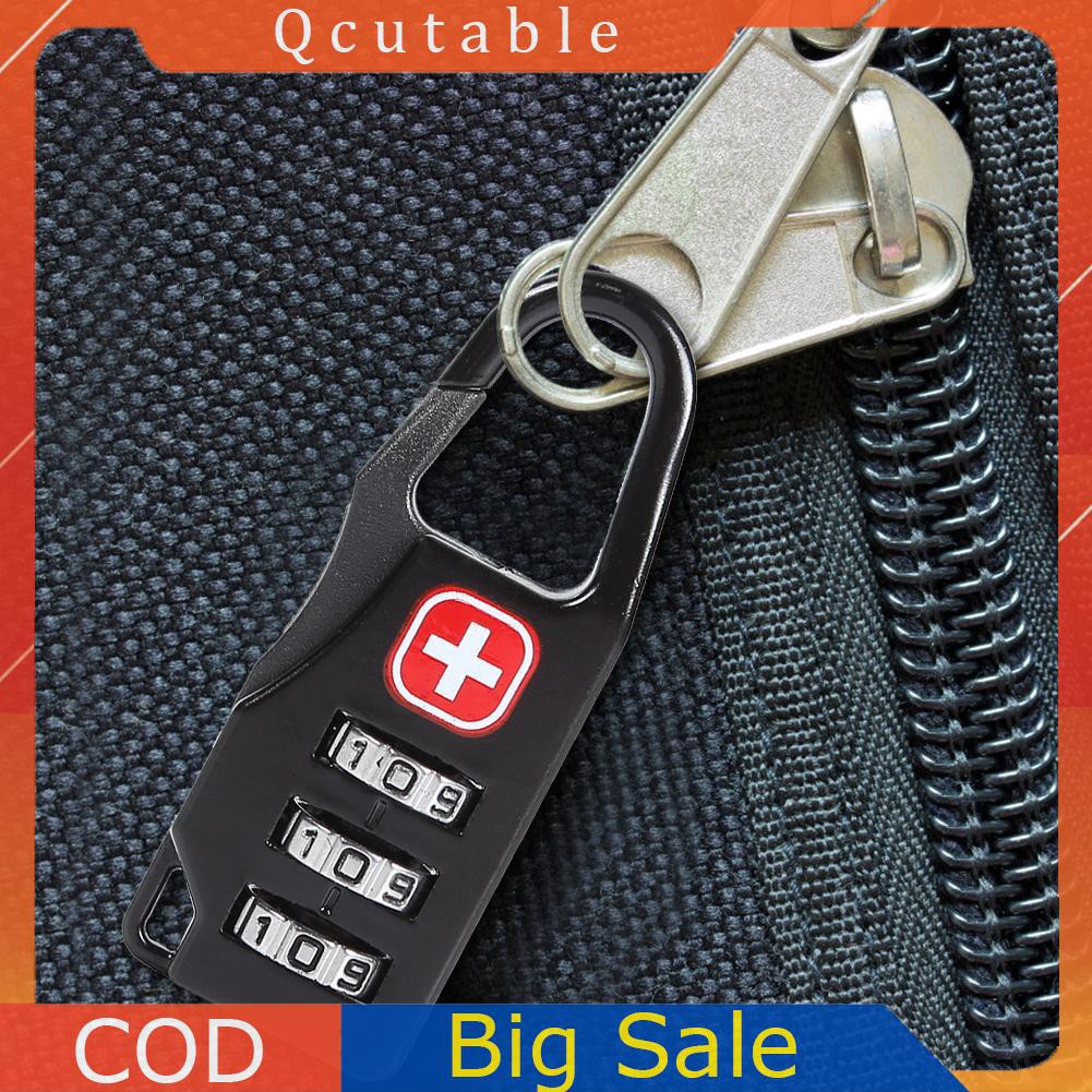 Ổ khóa cửa/balo/túi xách mật khẩu 3 số quay an toàn chống trộm