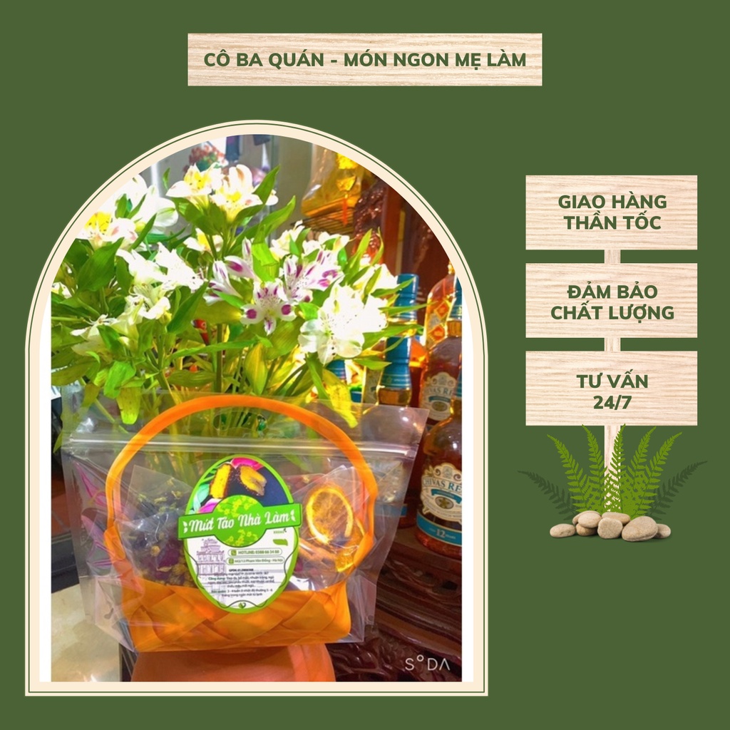 Combo 10 Gói 5 Vị Trà Hoa Quả Detox Sấy Khô Giúp Giảm Cân Thanh Lọc Cơ Thể Thải Độc Mát Gan