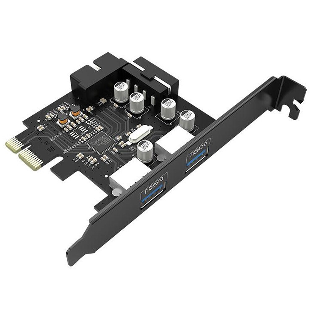 Thẻ mở rộng ORICO PME-4UI 2 cổng USB3.0 PCI-E 15 pin SATA sang dây nguồn 4 pin