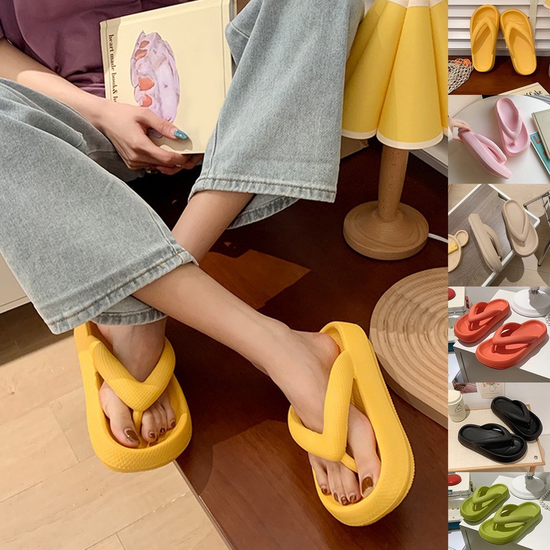 Dép Quai Ngang Đế Dày Chống Trượt Thời Trang Cho Nữ