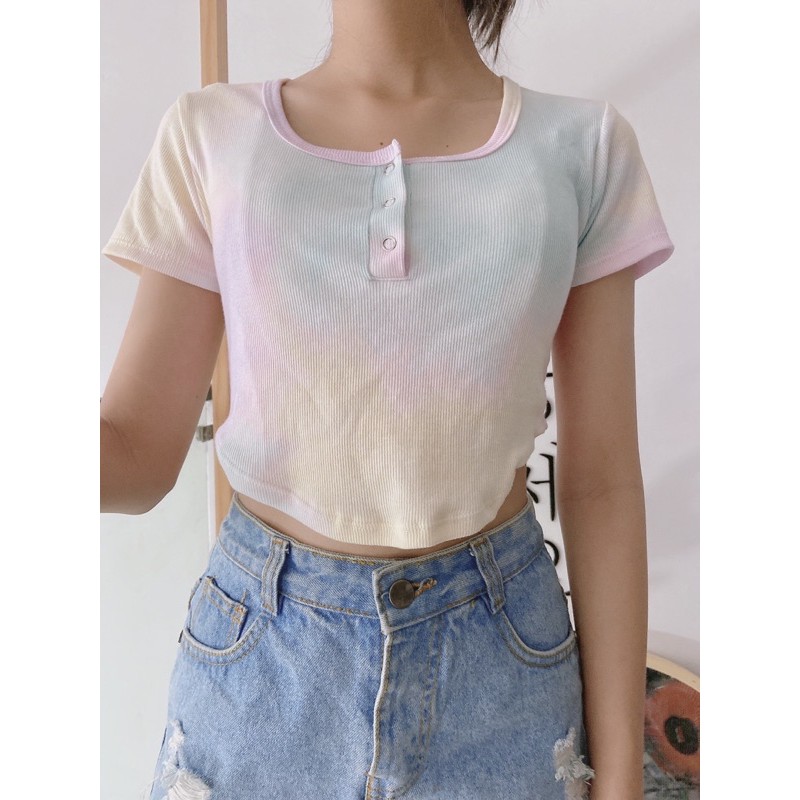 ÁO CROPTOP VẠT BẦU