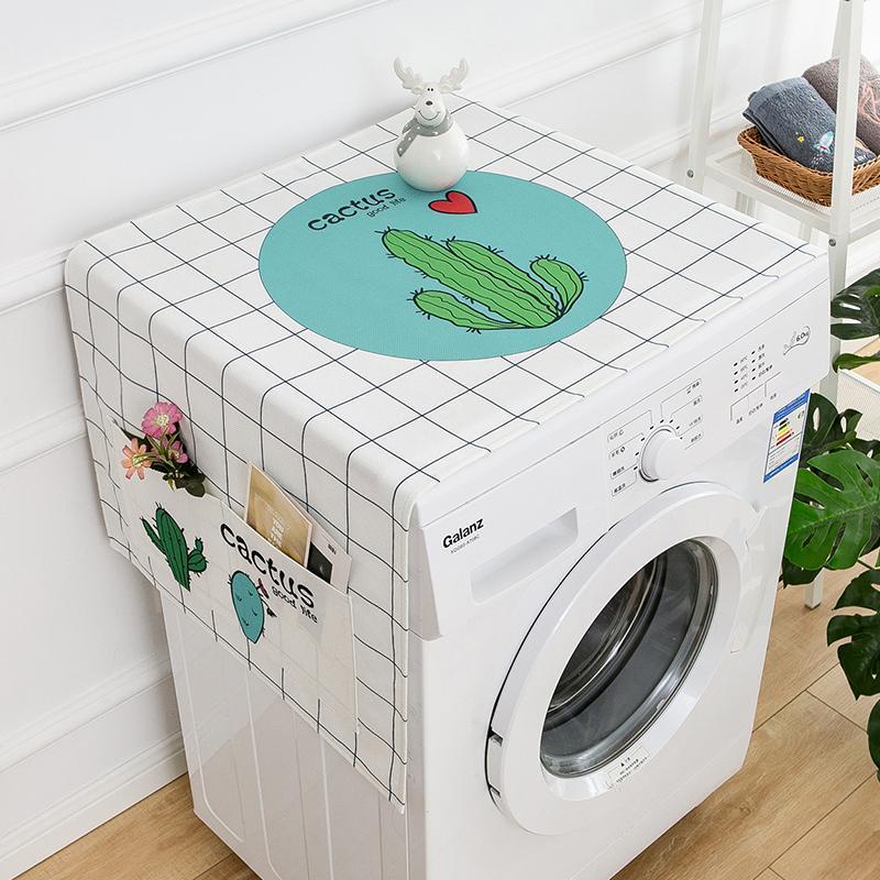 Tấm Vải Che Phủ Máy Giặt / Tủ Lạnh Hai Cửa Chống Bụi Thông Dụng