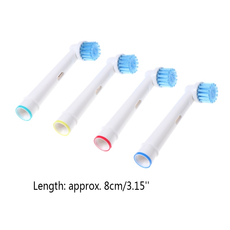 Set 4 Bàn Chải Đánh Răng Điện EB-17S Lông Mềm Thay Thế Cho Oral B Bru