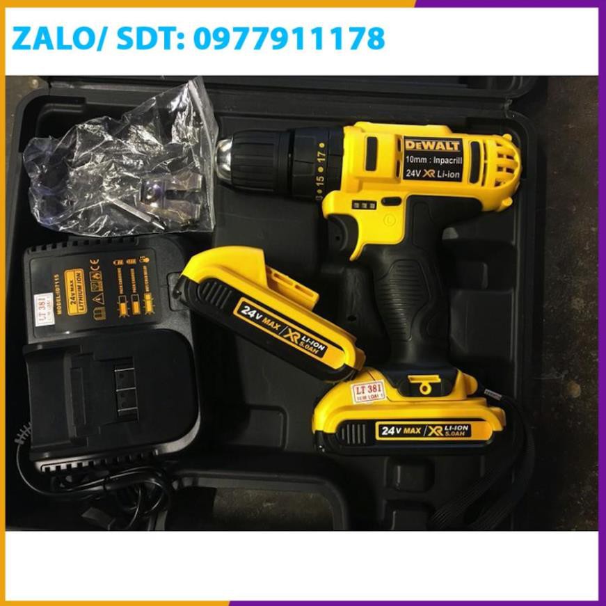 máy khoan dewalt 24v 🔥 ( SIÊU RẺ ) 🔥 LÕI ĐỒNG  BỀN BỈ , 3 CHỨC NĂNG