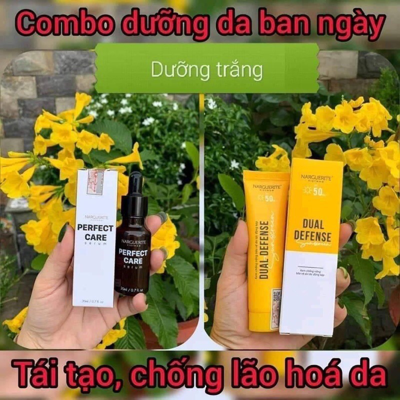 Combo Serum Ốc Sên & Kem Chống Nắng Narguerite