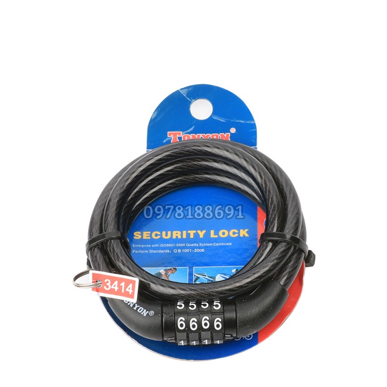 Khóa Dây 4 Số Bằng Cáp Thép Chắc Chắn, Chống Trộm, - Ổ Khóa Dây Cao Cấp Bảo Vệ Tài Sản, Độ Bảo Mật Cao M99